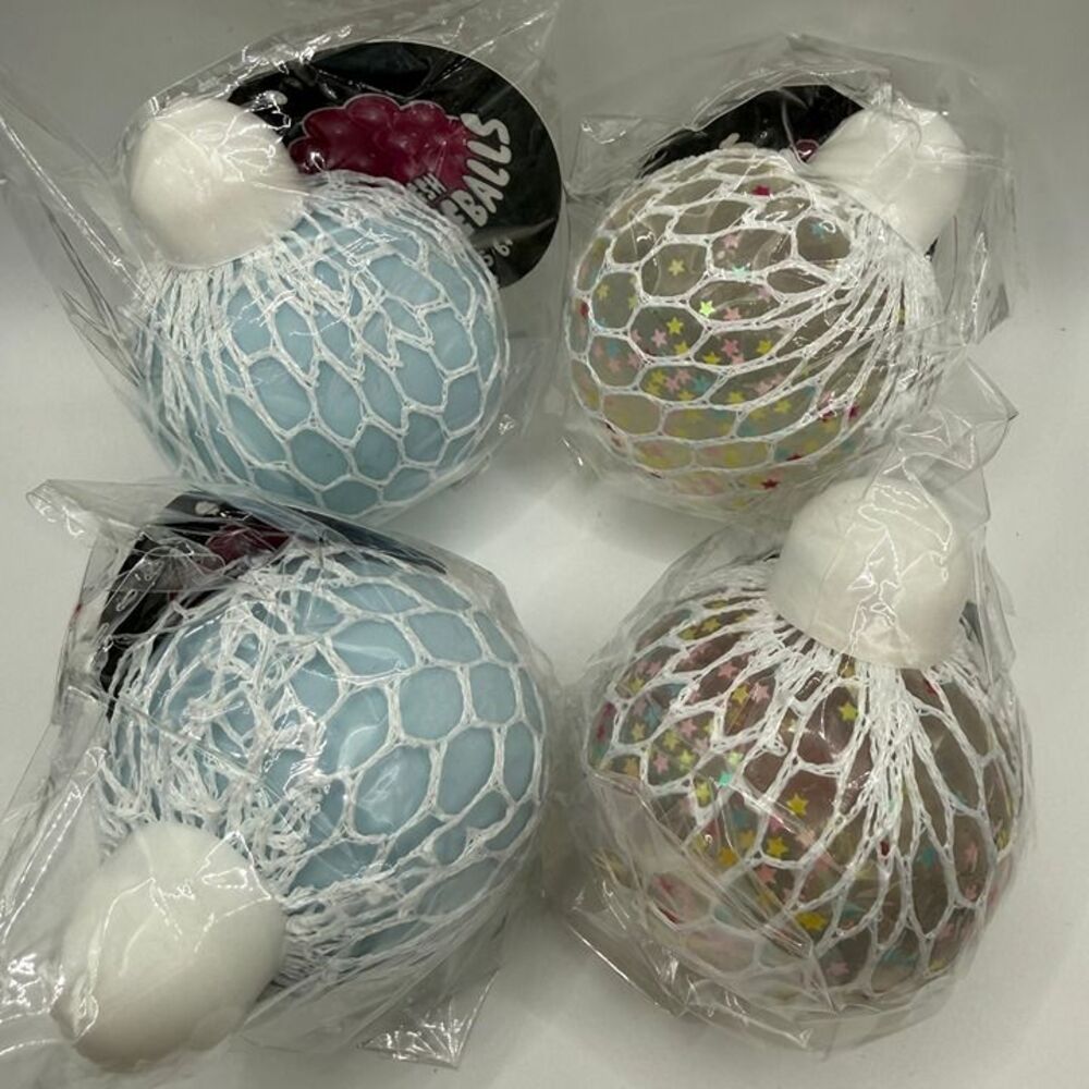 [4 PC] Five Below Mesh Squeeze Ball *Viral* Sensory Squishy Toy